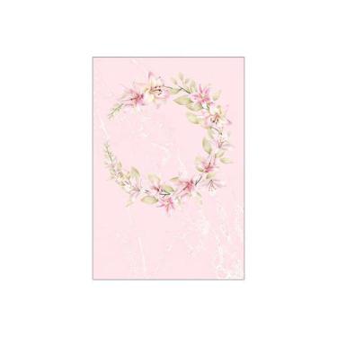 Imagem de Painel De Festa Vertical 1,50 x 2,20 - Circulo De Lírios Rosas 133 - V