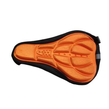 Imagem de Capa De Selim 3d Confortável P/ Banco Bicicleta Bike Laranja - RR