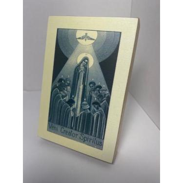 Imagem de Imagem veni spiritus creator - ícone católico em madeira - ATELIE CONS
