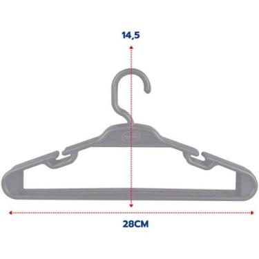 Imagem de Cabide Infantil Preto Com 10 unidades - Parada Obrigatoria