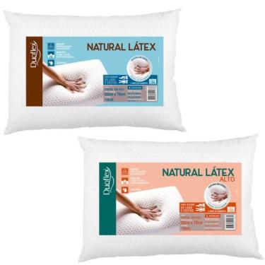Imagem de 2 Travesseiros Látex Natural Látex - Médio e Alto - Duoflex