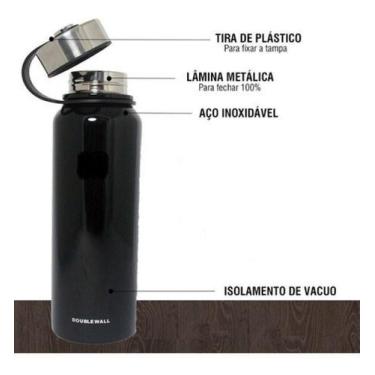 Imagem de Garrafa 1200ml resistente a vacuo Termica Dupla parede - ZEM