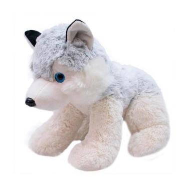 Imagem de Cachorro Husky Sentado 29cm Pelúcia - Fofy