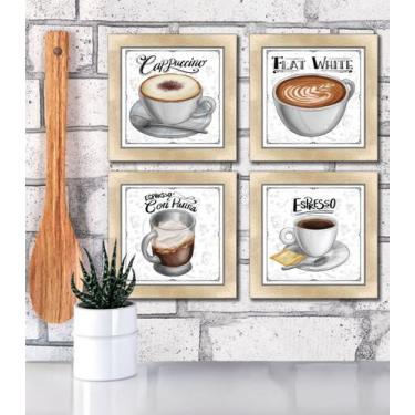Imagem de Quadro Decorativo Café Expresso Padaria Cozinha 12x12cm 2 - Arte na Ar