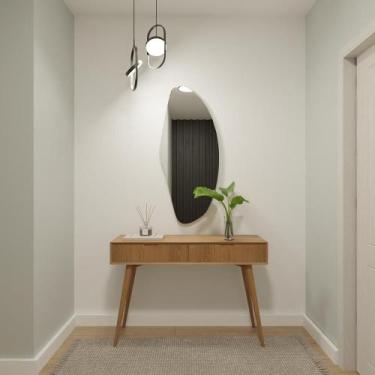 Imagem de Espelho Orgânico 115cm x 50cm E23 Decorativo Lançamento Lapidado Salão