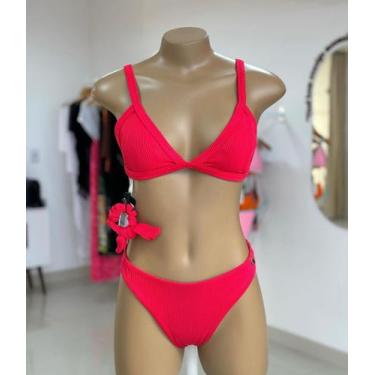 Imagem de Biquíni Capri Canelado vermelho (M) - Modaintimax 