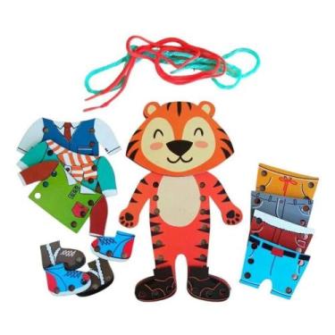 Imagem de Meus primeiros alinhavos tigre fashion - BATE BUMBO