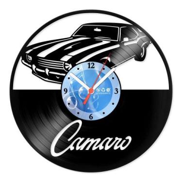 Imagem de Relógio De Parede Disco Vinil Carros - Camaro - VCA-003 - Modernarte