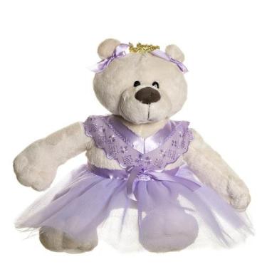 Imagem de Ursa Bailarina Lilás Quarto Bebê Infantil Menina - Potinho de Mel