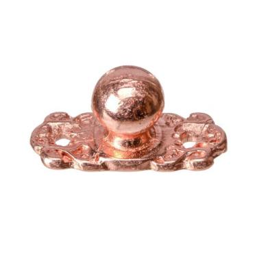 Imagem de Puxador Mini Bolinha 4 Peças Metal Decoração Caixas Bandejas Mdf - Met