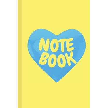 Imagem de Notebook: Hello Notebook Kpop Cute Yellow Blue Heart Future Blank Lined Journal (DREAM SERIES)