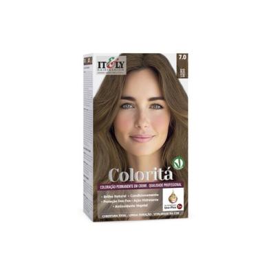 Imagem de Itely Coloração Profissional Permanente em Creme Coloritá 7.0 Louro Mé