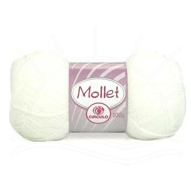 Imagem de Lã Mollet 100g - Círculo, 0010 - BRANCA