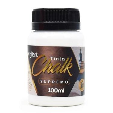 Imagem de Tinta Chalk Supremo Gliart 100ml, BRANCO