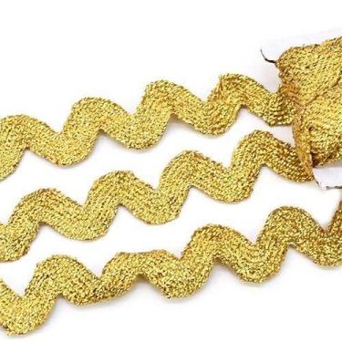 Imagem de Sianinha Dourada e Prateada Larga 9mm São José - 10 Metros - Elásticos