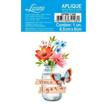 Imagem de Aplique de MDF e Papel - Flores do Campo : Viva o Agora - APM8-1346 - 
