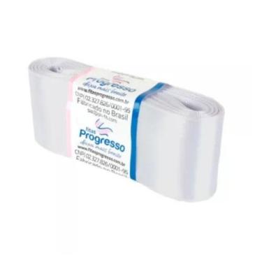 Imagem de Fita de Cetim Progresso 38mm nº9 - 10m Cor 201 Branco - 01 unidade - F