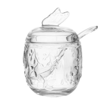 Imagem de Açucareiro com Colher de Cristal Ecológico New Butterfly 220ml - Lyor