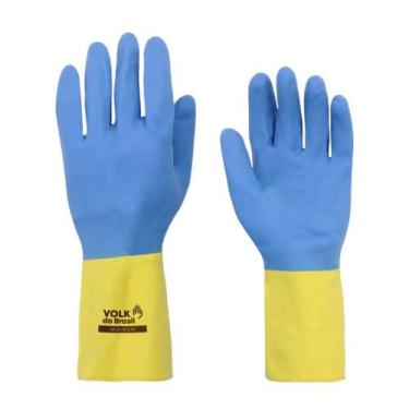 Imagem de Luva de Segurança Látex e Neoprene Bicolor Slim Volk, P, Bicolor
