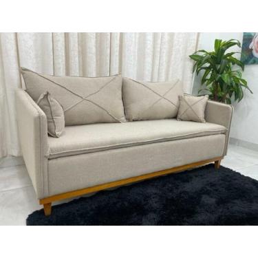 Imagem de Sofa 3 lug lisboa  linho bege (24) - BOARETO ESTOFADOS