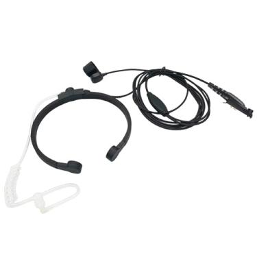 Imagem de stdgove Microfone tático para garganta, rádio bidirecional, condução óssea, fone de ouvido Mike para Motorola Retevis Ailunce hd1 rt29 gp328plus nr30 ex500 Walkie Talkies