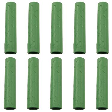 Imagem de SQXBK 10 peças 11 mm/0,43 polegadas Estaca de jardim conectando tubulação planta escalada conectores retos conectando tubo encaixe tubo ferramenta de jardim suporte estufa tubo videira ratã acessórios