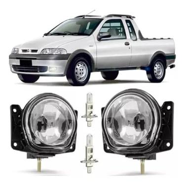 Imagem de Par Farol De Milha Strada G2 2001 2002 2003 2004 2005 2006 + Lâmpada