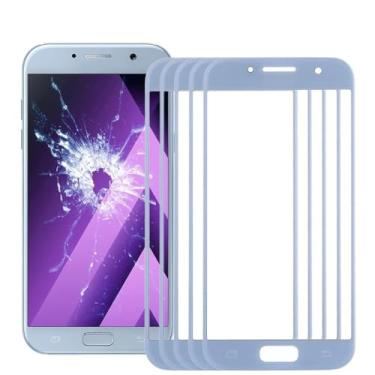 Imagem de HONGYAN Peças de substituição de telefone celular 10 pcs Lente de vidro exterior da tela frontal para Samsung Galaxy A3 / A320 Acessórios telefônicos