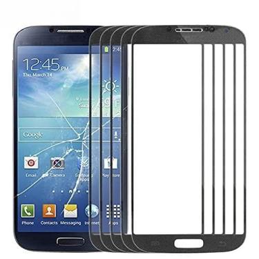Imagem de HONGYAN Peças de substituição de telefone celular 10 pcs Lente de vidro exterior da tela frontal para Samsung Galaxy S IV / I9500 Acessórios telefônicos