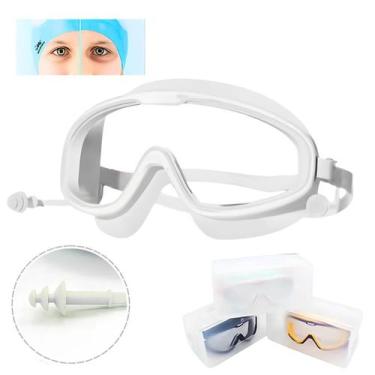 Imagem de Óculos Natação Infantil Ante embaçante Protetores de Ouvido Acoplado -