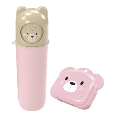 Imagem de Kit Porta Escova Dentes Estojo Lapis + Saboneteira Infantil (Ursa)
