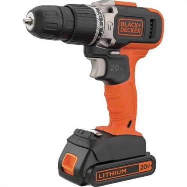 Imagem de Furadeira/Parafusadeira Black & Decker 3/8'' Impacto 20V Bateria 2 Vel