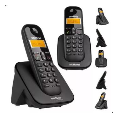 Imagem de Kit Aparelho Telefone Sem Fio E Ramal Bina Alcance 50 A 300m - INTELBR