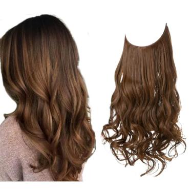 Imagem de Aplique de Cabelo Feminino Longo Alongamento Extensões para Mulheres (Modelo 11, 18 Polegadas (45 cm))