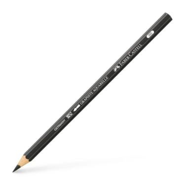 Imagem de Faber-Castell Lápis único solúvel em água grafite aquarelle, 8B, preto