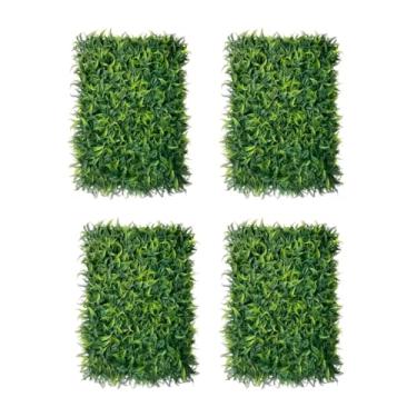 Imagem de Kit Placas Samambaia 40x60 Grama Artificial Jardim Vertical Parede Verde Decoração Muro inglês(Kit 4 Placas)