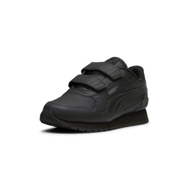 Imagem de PUMA Tênis infantil unissex St Runner Hook and Loop, Puma Preto-sombra cinza, 15