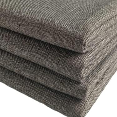 Imagem de TinaKim Tecido de estofamento de linho grosso da The Yard, para material de capa de sofá e cadeira (verde café 8, 2 jardas (144,8 x 183 cm))