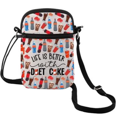 Imagem de MEIKIUP Bolsa tiracolo Life is Better With Soda Drinks Lovers Gift Iced Soda Social Club Gift Soda Drinks Bag, Better D Cb