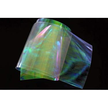 Imagem de Tigofly 10 peças 19 x 10 cm película transparente para amarrar moscas arco-íris Sabiki Rig Making Shrimp Flash Back Wings Scud Nymph Fly Tying Materials