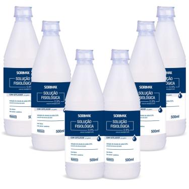 Imagem de Kit 6 Soro Fisiológico Sorimax Farmax 500ml