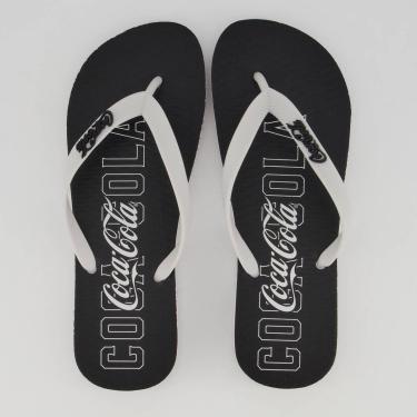Imagem de Chinelo Coca Cola Marion Preto e Branco-Masculino