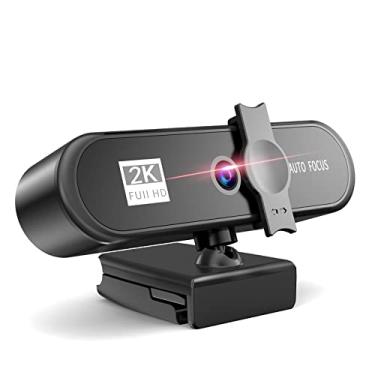 Imagem de bns7fapq Webcam 2K 25601440 Full HD com microfone, foco automático, webcam, reunião, para laptop, desktop, computador, minicâmera, acessórios para jogos, videochamadas, gravação