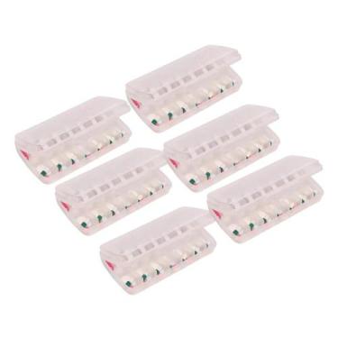 Imagem de Kit 6 Porta Comprimidos Noite e Dia Organizador Semanal de Medicamento
