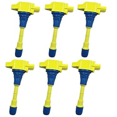 Imagem de ARKAUTO 6Pcs Bobina de Ignição de Alto Desempenho Ark-Ig550-Y Uf550 22448Ja10C para Infiniti Ex35 Fx35 G25 G35 Jx35 M35 M35H Q50 Nissan 350Z Altima Maxima Murano Pathfinder Quest 2.5 3.5 V6 Vq25 Vq35