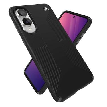 Imagem de Speck Capa para Samsung Galaxy S25 Edge - Capa magnética, proteção contra quedas de 30 m, aderência antiderrapante - Magsafe - Bisel elevado e botões aprimorados - Presidio 2 Grip Preto