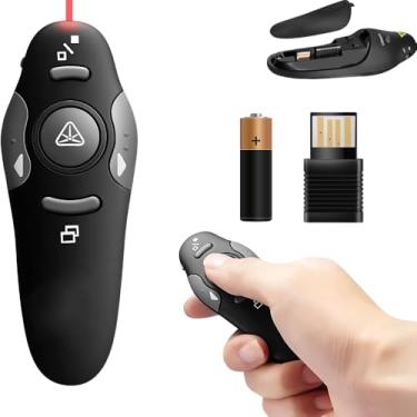 Imagem de Apresentador De Slides Sem Fio Com Caneta Laser Controle PowerPoint Passador Apontador Multimídia Para Gravação E Apresentação De Slide E Power