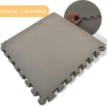 Imagem de Kit 10 Placas Tatame 50x50x1cm Tapete Piso Eva Infantil Pq Defeitos Li