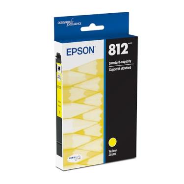 Imagem de EPSON T812 DURABrite Ultra Ink Cartucho amarelo de capacidade padrão (T812420-S) para impressoras Epson Workforce Pro