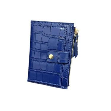 Imagem de Porta Cartão Moedas Dinheiro Carteira Feminina - NoBrand, Azul escuro